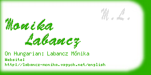 monika labancz business card